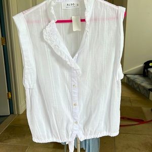 Never worn White ALSO shirt